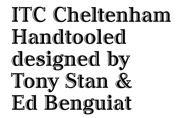 ITC Cheltenham Handtooled