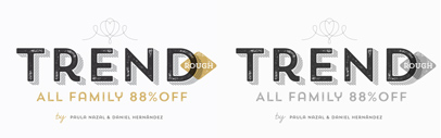 Trend Rough by @Latinotype. 88% off till Jan 12.