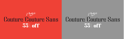 Couture & Couture Sans by @positype & @mcpflugie. 35% off until Mar 7.