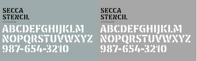 Secca Stencil by astype