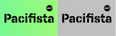 Pacifista‚ a new stencil typeface‚ by @SCTF