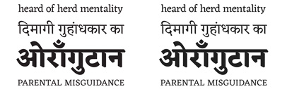 Eczar by Vaibhav Singh is a free typeface for Latin and Devanagari. Published by @rosettatype. Sponsored by Google.