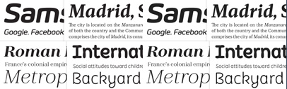 4 new Latin typefaces from @itfoundry: Eurosoft‚ Recia‚ Zahrah‚ and KunKun.