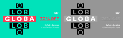 Globa by @Latinotype. Globa Complete Family is 70% off until Feb 19.