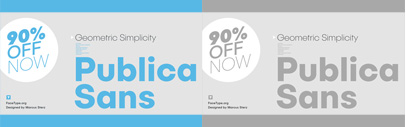 Publica Sans by @FaceType. 90% off until Jun 11.
