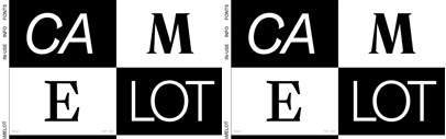 Camelot‚ a new type foundry‚ launched. Gräbenbach‚ Lelo‚ Rando‚ Rando Display‚ and Rosart are available.