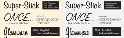 Filmotype Candy‚ Dancer‚ and Jade by Font Diner