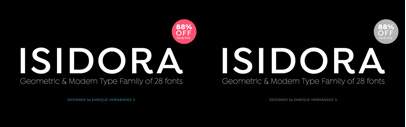 Isidora by @Latinotype. Isidora Complete Family is 88% off until Oct 14.
