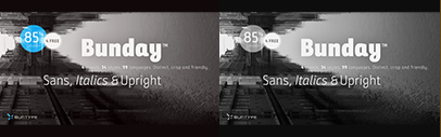 Buntype released Bunday Sans. 85% off until July 20.