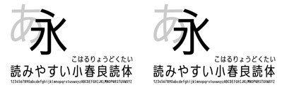 @iwatafont released 小春良読体 (Koharu Ryodokutai).