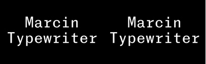 @FelicianoType released Marcin Typewriter.