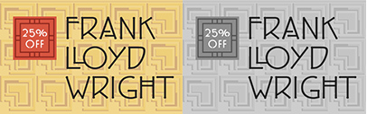 The Frank Lloyd Wright fonts are back. P22 remastered and added more than 150 characters to each of them. 25% off until March 20.