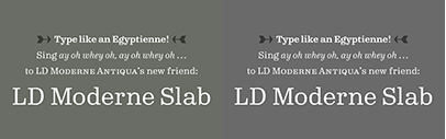 @lazydogtype released LD Moderne Slab.