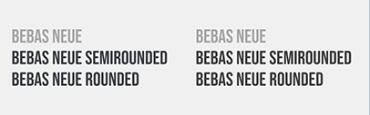 @dharmatype released Bebas Neue SemiRounded and Bebas Neue Rounded.