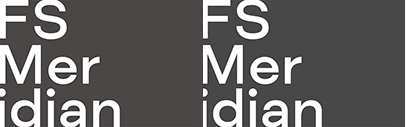 @Fontsmith released FS Meridian.