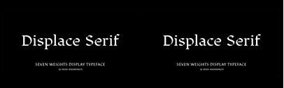 Dzianis Serabrakou released Displace Serif.