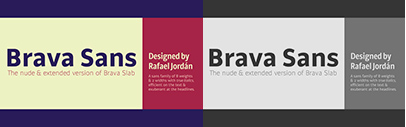 Brava Sans designed by Rafael Jordán