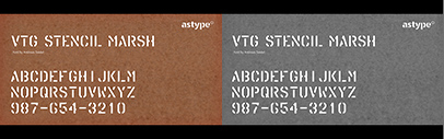 Astype released Vtg Stencil Marsh.