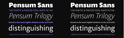 TypeMates released Pensum Sans.