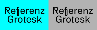Sudtips released Referenz Grotesk designed by Stefanie Schwarz and Dirk Wachowiak.