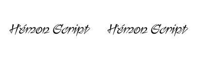 ECAL Typefaces released Hémon Script designed by Chiachi Chao.