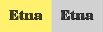 Mark Simonson Studio released Etna.