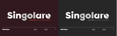 Latinotype released Singolare designed by Sofia Mohr.