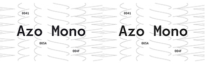 R-Typography released Azo Mono designed by Rui Abreu and  Francisco Torres.