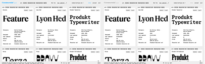 Commercial Type announced that they have opened the Commercial Type Vault‚ a repository for 17 years of unreleased typefaces.