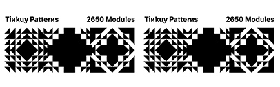 Sudtipos released Tinkuy Patterns designed by Alejandro Paul and Vanessa Zuñiga Tinizaray.
