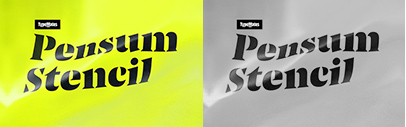 TypeMates released Pensum Stencil.