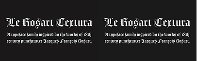 Revolver Type Foundry released Le Rosart Textura.