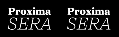 Mark Simonson Studio released Proxima Sera‚ the serif companion to Proxima Nova.