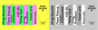 Typotheque released Ping Round.