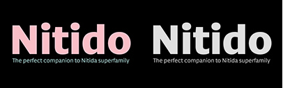 DSType released Nitido which is Nitida’s humanistic sans serif companion.