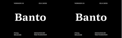 Banto has crossed the finish line and graduated from Future Fonts.