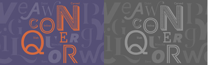 Typofonderie updated AW Conqueror Carved‚ Inline‚ and Slab.