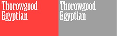 Commercial Classics added five new weights to Thorowgood Egyptian.