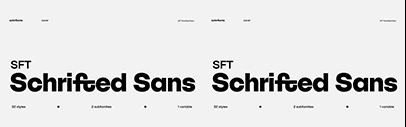 Schrifteria Foundry released SFT Schrifted Sans.