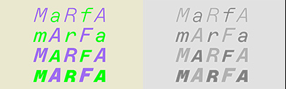 Dinamo added italics to ABC Marfa Mono and released ABC Marfa Semi-Mono.