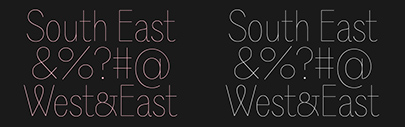 Playtype released South East‚ South East Expanded‚ and South East Condensed.