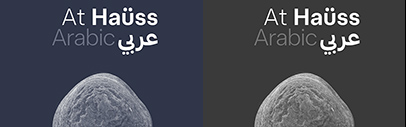 Arillatype.Studio released At Haüss Arabic.