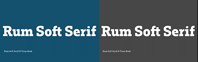 Trine Rask released Rum Soft Serif.