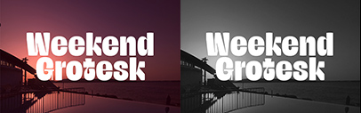Weekend Grotesk by Show Me Fonts was added to Future Fonts.
