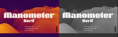 Fontador released Manometer Serif.