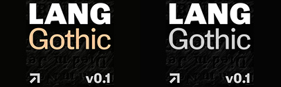 Lang Gothic by ArrowType was added to Future Fonts.