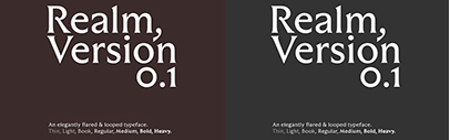 Realm by Approximate Type was added to Future Fonts.