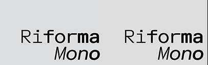 Lineto released LL Riforma Mono.