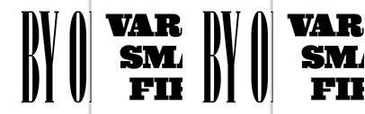 The Pyte Foundry re-released The Pyte Foundry re-released Epitome and Plinth.