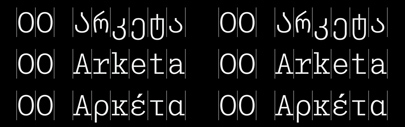 Arketa supports Georgian and Greek now.